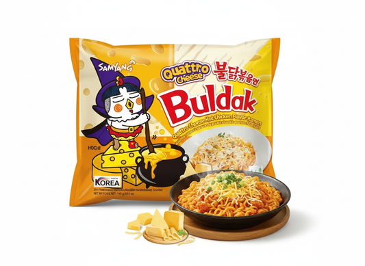 Samyang  Buldak Quattro Cheese Csípős Csirke Ramen 145G