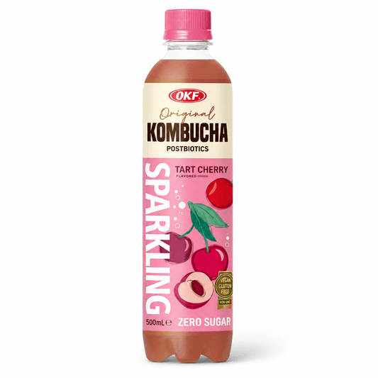 OKF Meggyes Kombucha Szénsavas Ital 500ML
