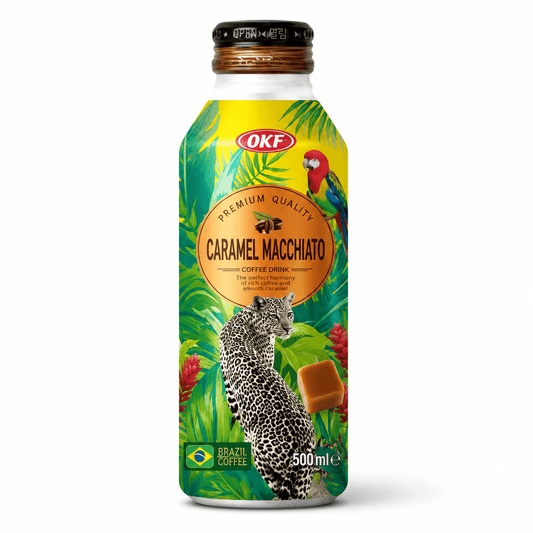 OKF Premium Karamellás Macchiato Kávéital 390ML