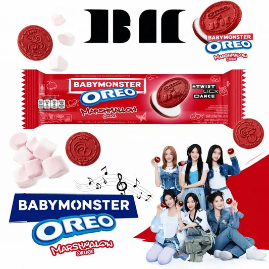 Oreo BABYMONSTER Pillcukorral Töltött Keksz, Limitált Kiadás 110,4G