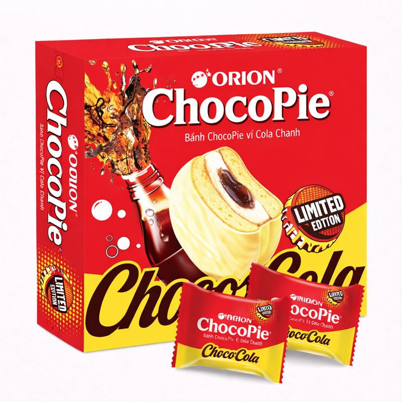 Orion Choco Pie Citromos Kóla Ízű Süti 360G