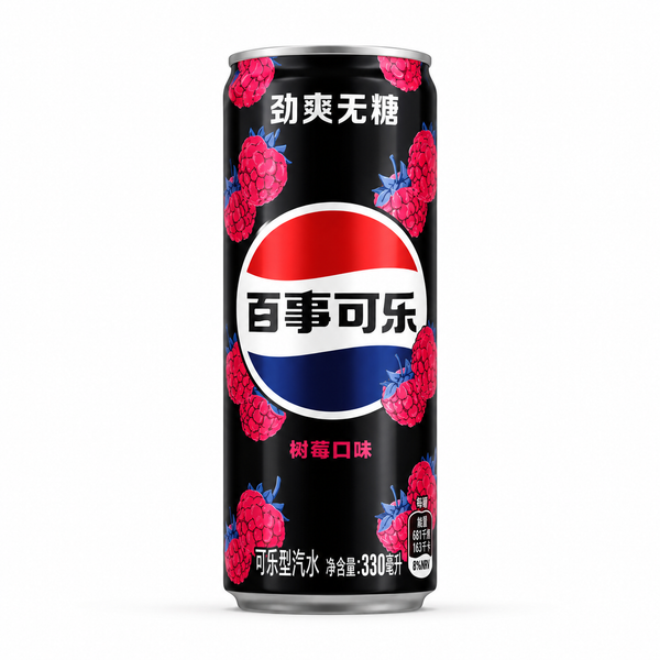 Pepsi Zero Cukor Málna Ízű Szénsavas Üditőital 330ML