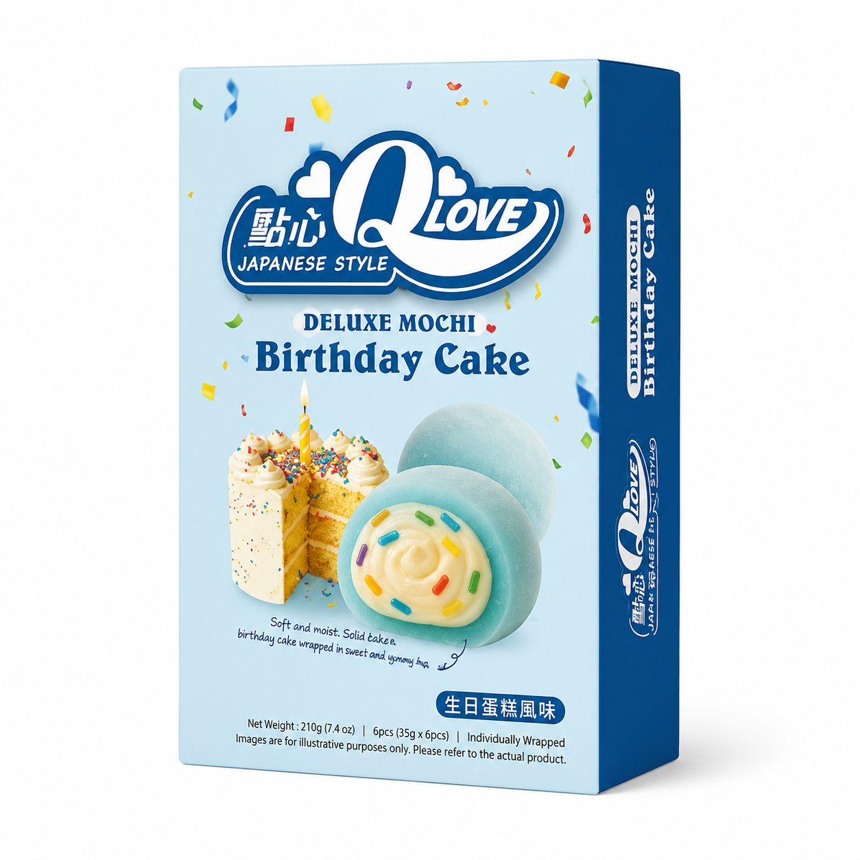 QLove Deluxe Mochi Születésnapi Torta Ízben 168G
