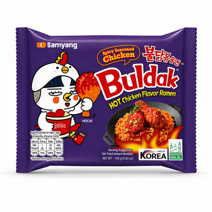 Samyang Buldak Koreai Édes-Csípős Rántott Csirke Ízű Ramen 140G