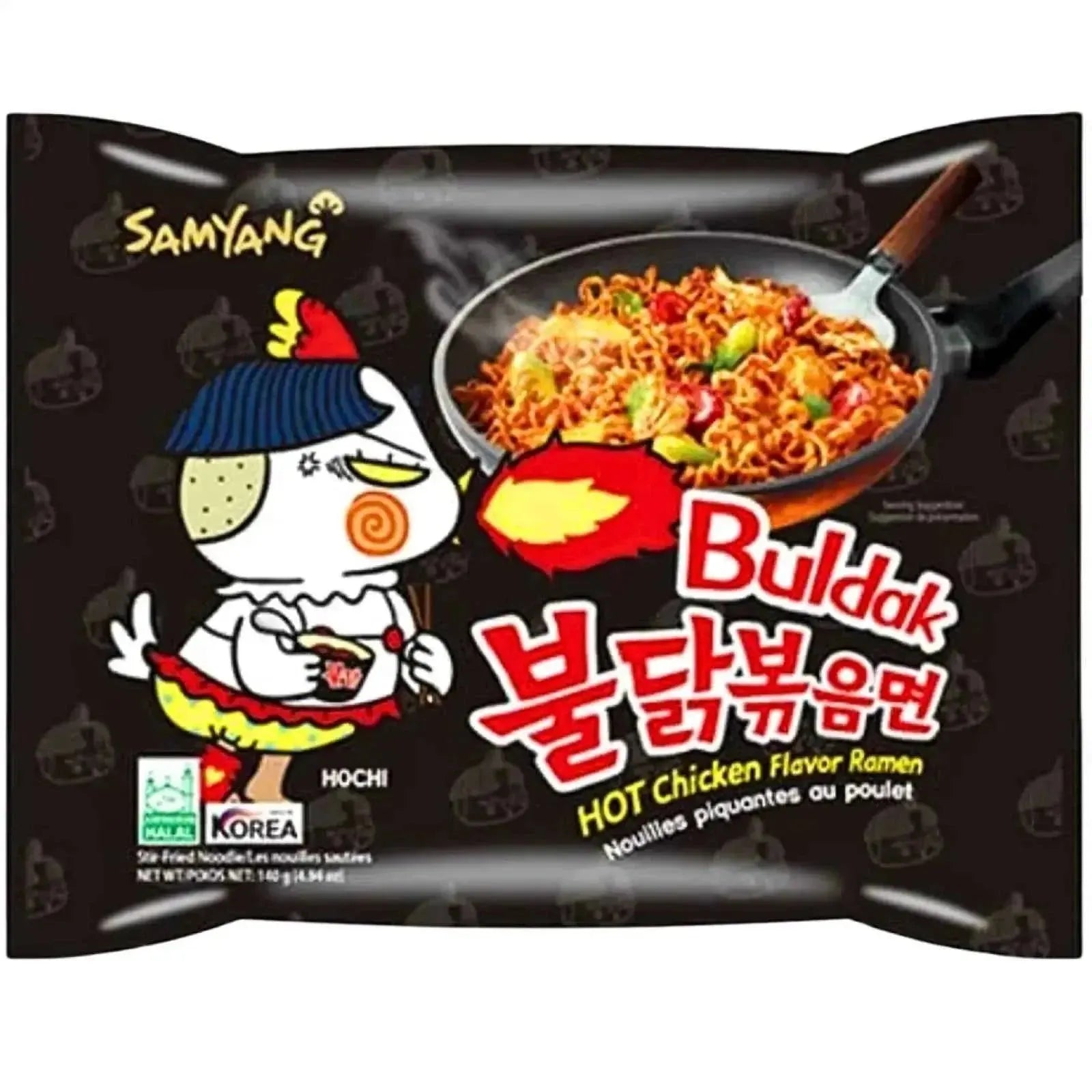 Buldak Csípős Csirke Ízesítésű Tészta Klasszikus, 140gr (SamYang) -