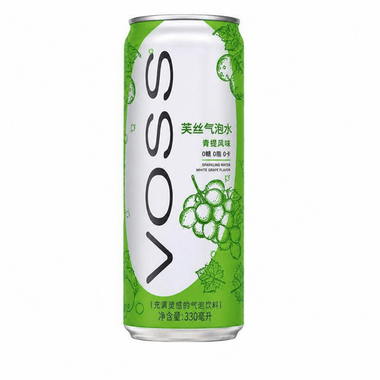 Voss Zöld Szőlő Ízű Szénsavas Üdítőital 330ML