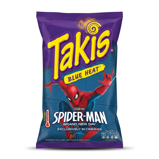 Takis Blue Heat Extrém Tekercselt Tortillachips – Spider-Man Kiadás 100G