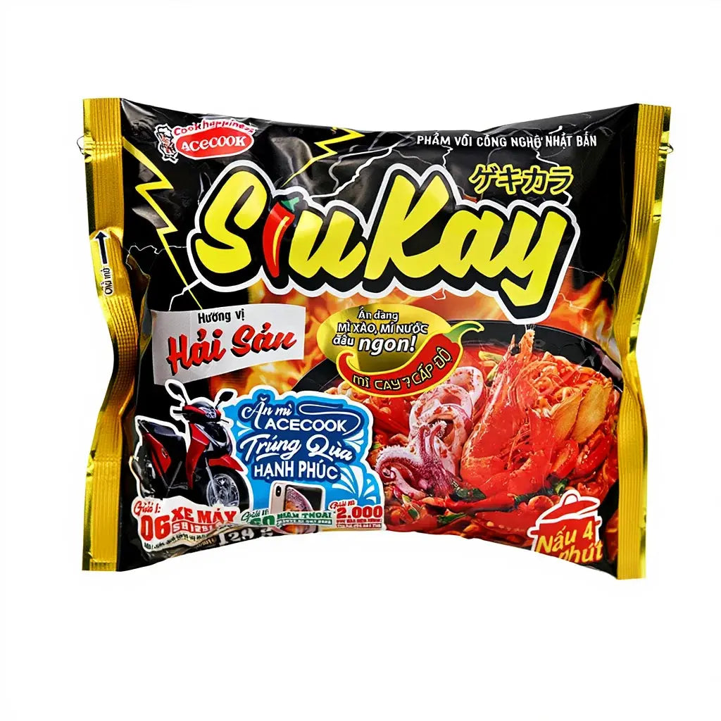 Siukay wok  Csípős Tengeriherkentyús Noodles 127G -