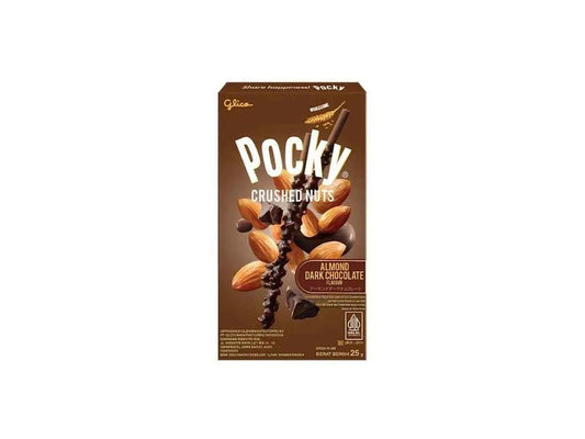 Glico Pocky Crushed Nuts - Mandulás, Étcsokis Pálcikák 25g