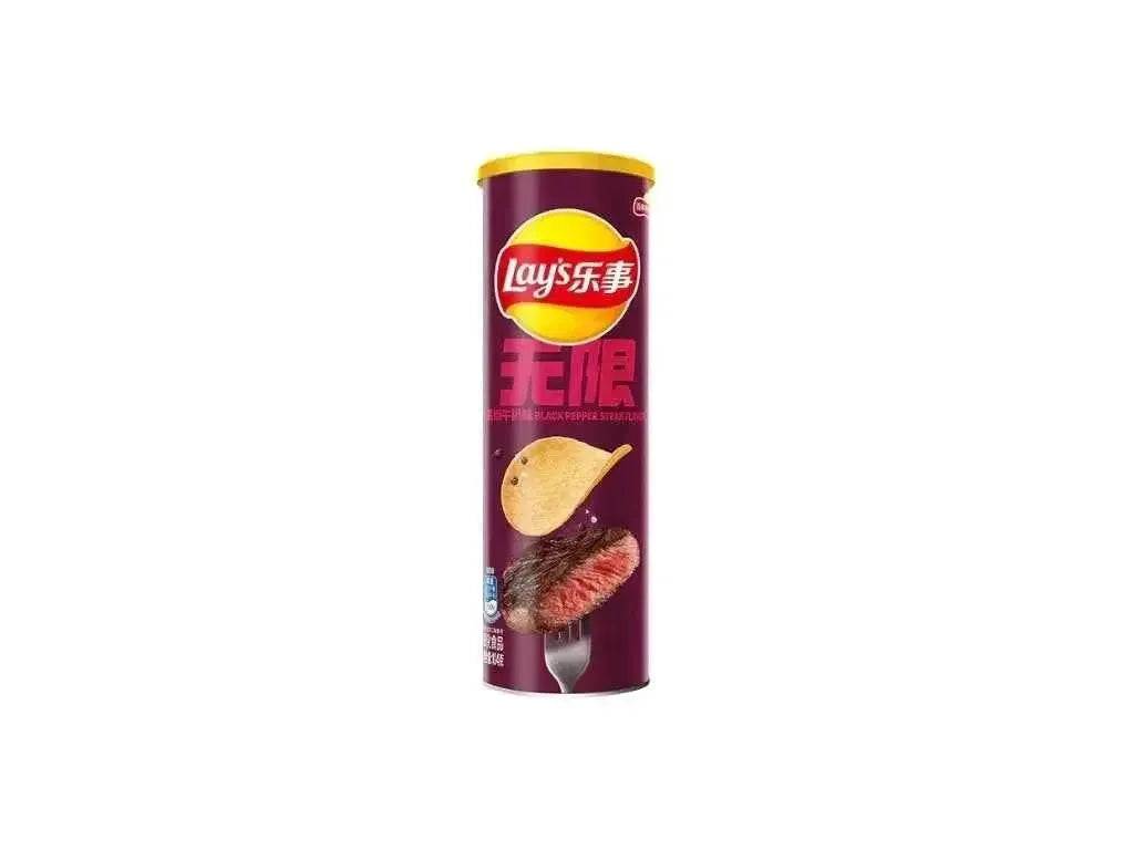 Lay’s Fekete Borsos Steak Ízű Chips, 90G -