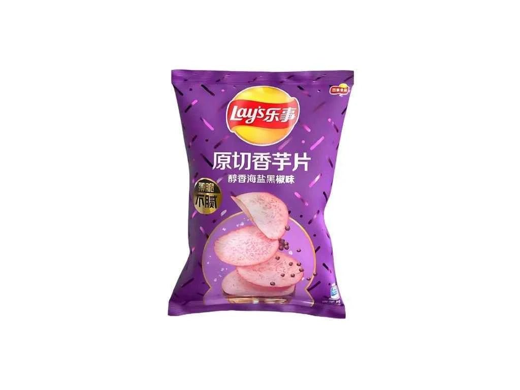 Lay’s Sós - Fekete Borsos Taró Chips, 60G