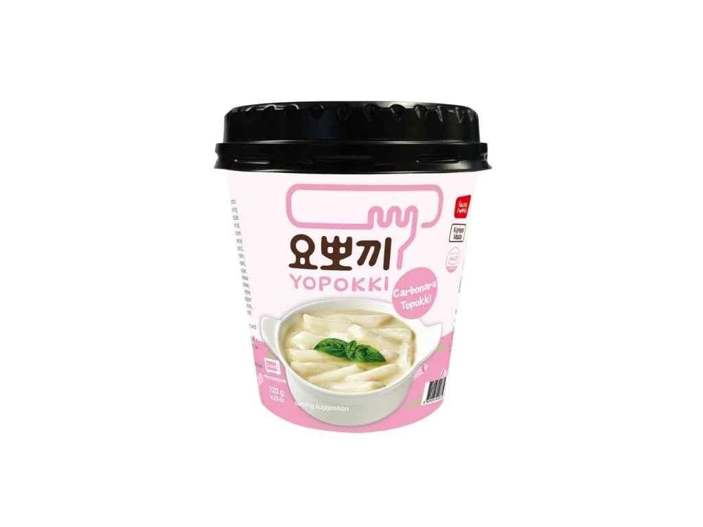 Yopokki Carbonara Ízestésű Topokki, Pohárban, 120G