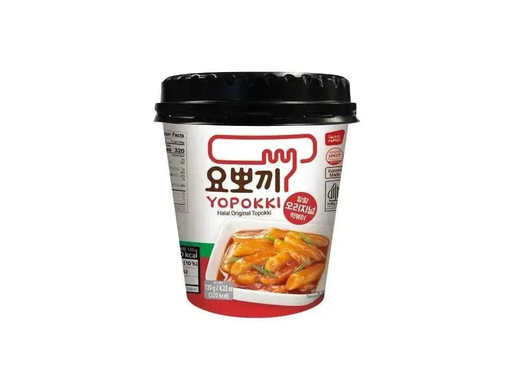 Yopokki Halal Klasszikus Ízesítésű Topokki, Pohárban, 120G -