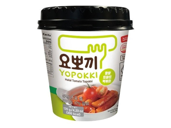 Yopokki Halal Paradicsomos Topokki, Pohárban 120GYopokki