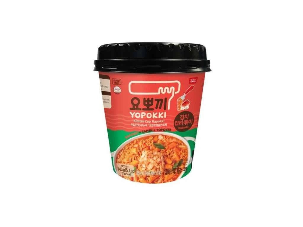 Yopokki Kimchi Ízesítésű Rapokki, Pohárban, 145G